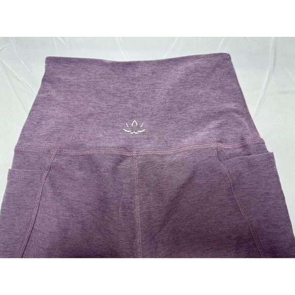 Peloton Beyond Yoga X Heathered Pink Soft Pocket Leggings - Size S - Picture 4 of 6
